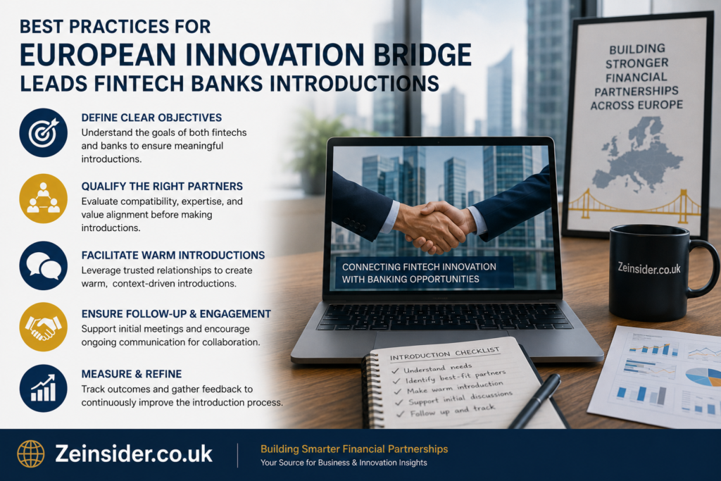 European Innovation Bridge Leads Fintech Banks Introductions