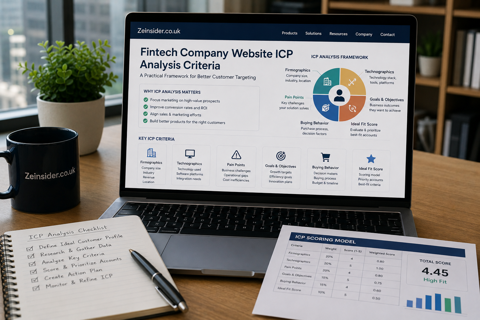 Fintech Company Website ICP Analysis Criteria