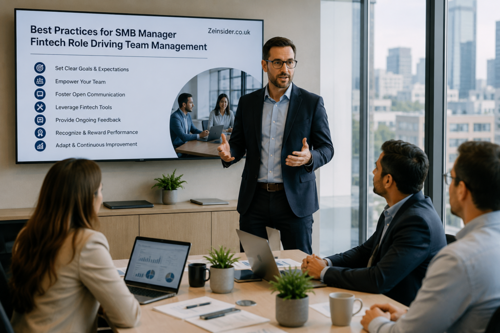 SMB Manager Fintech Role Driving Team Management